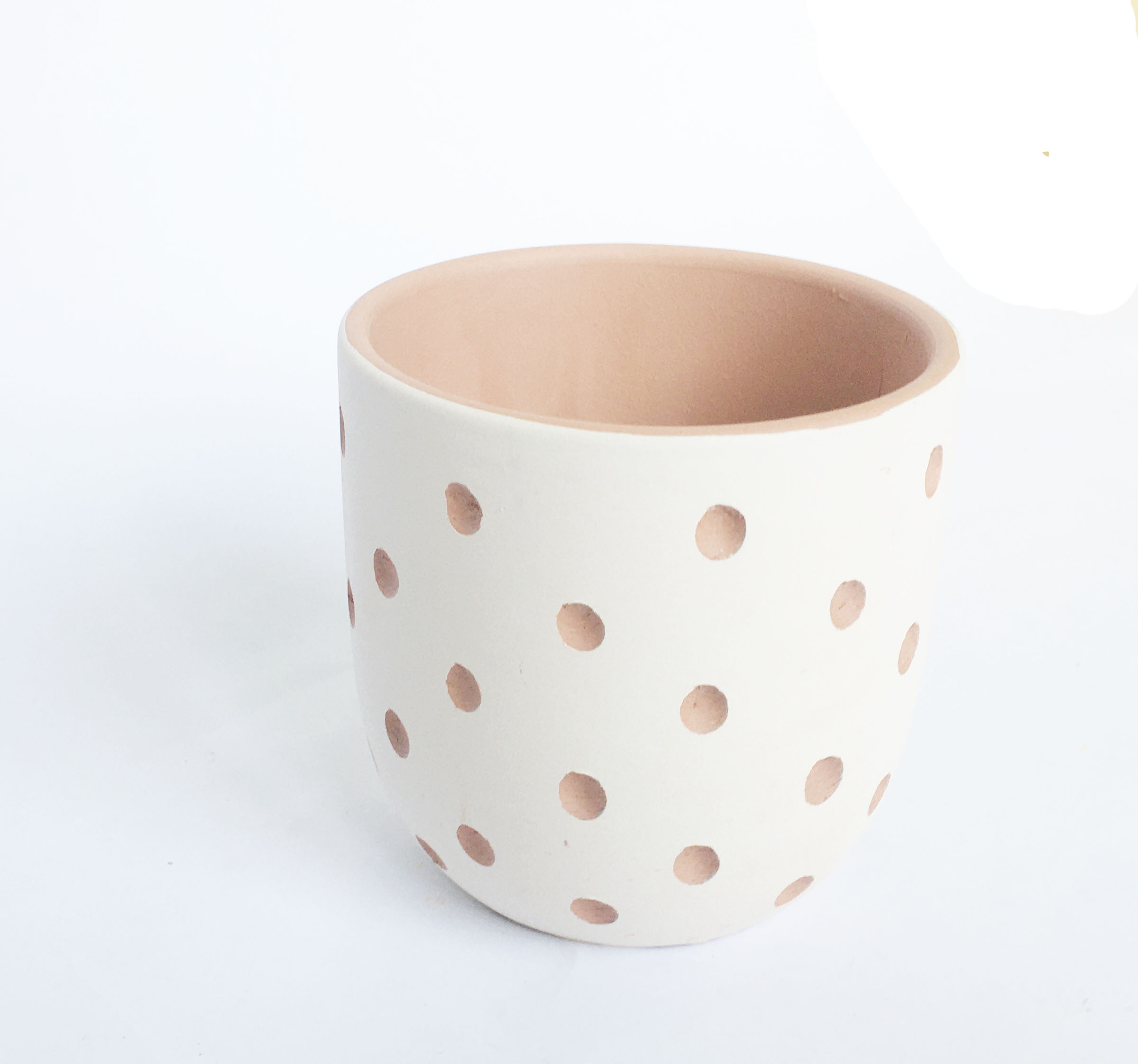 Chậu đất nung - chậu trứng họa tiết lỗ tròn KT 10x10cm, chậu trồng cây cảnh sen đá xương rồng