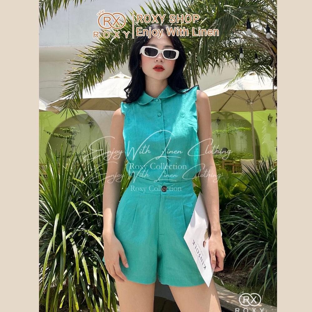Bộ Sát Nách Bèo Nhún Phối Short, Sang Chảnh