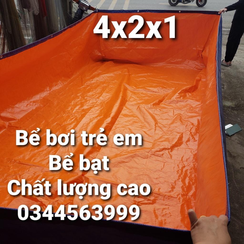 Bể bơi cho trẻ em, bạt dày cao cấp, kích thươc 2x1x0,5 - 2x1x1 - 2x2x1 - 2x2x0,5 - 3x2x1 - 3x2x0,5 - 4x2x1 - 4x2x0,5