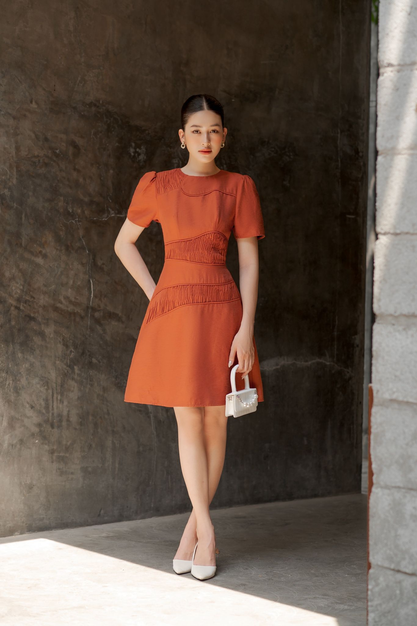 OLV - Đầm Nuna Rust Dress