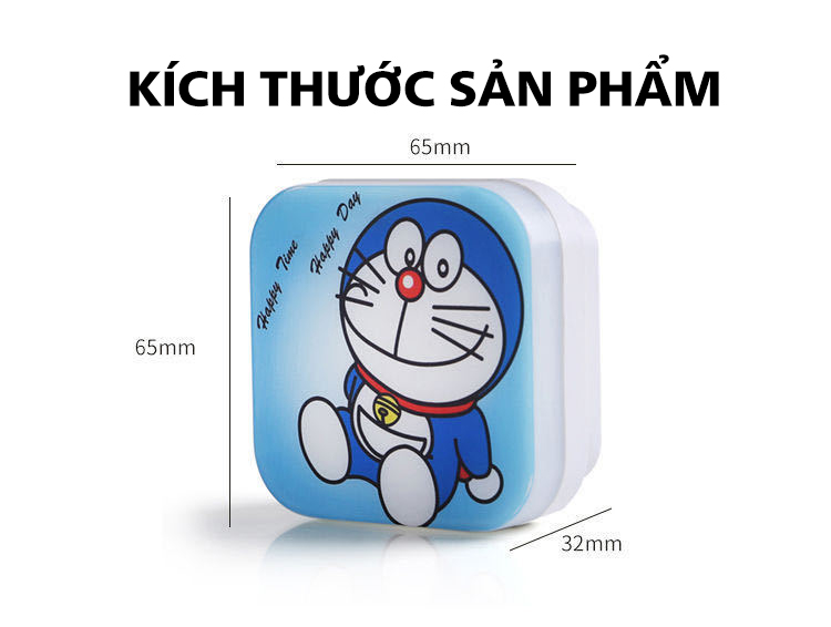 Đèn ngủ hình mèo Doraemon ngộ nghĩnh, tích hợp điều khiển từ xa thông minh và tiện lợi