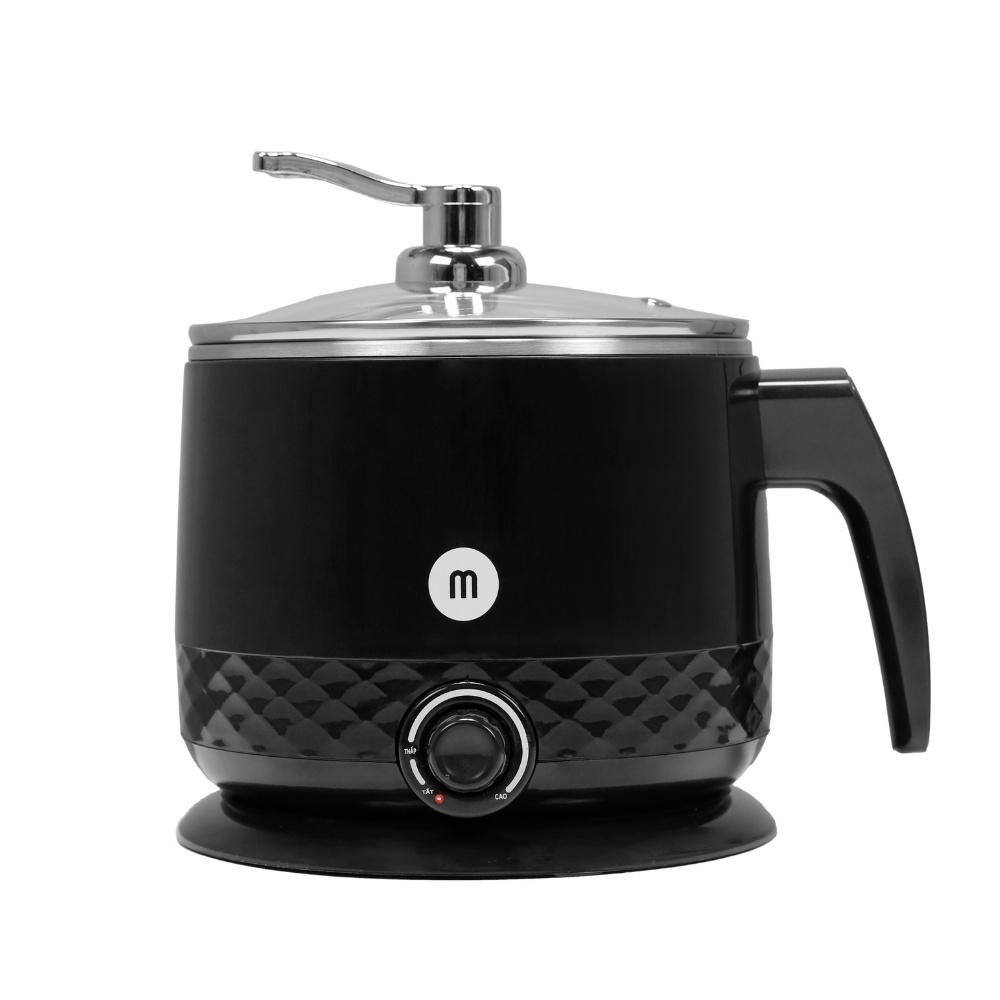Nồi nấu đa năng Mishio MK214 inox 304 1.5L đế rời dễ vệ sinh - bảo hành 18 tháng