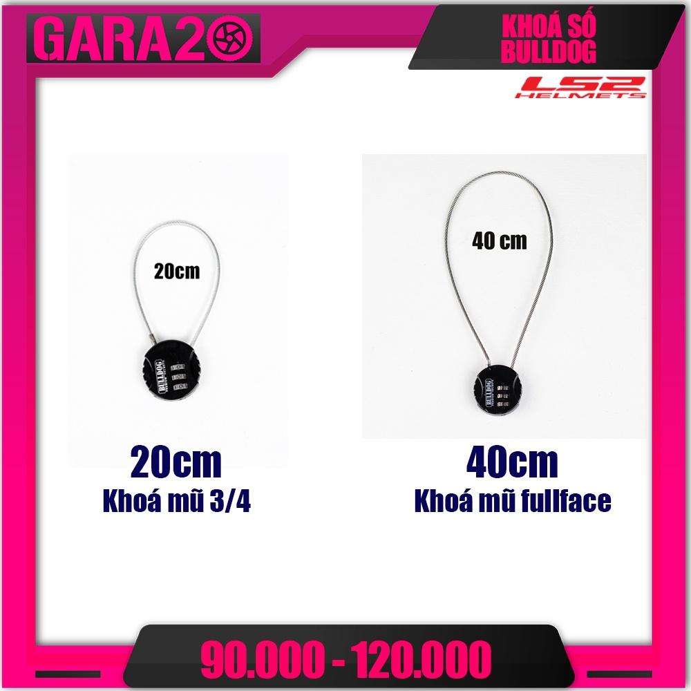 KHOÁ SỐ BULLDOG DÙNG ĐỂ KHOÁ CHỐNG TRỘM MŨ BẢO HIỂM - GARA20