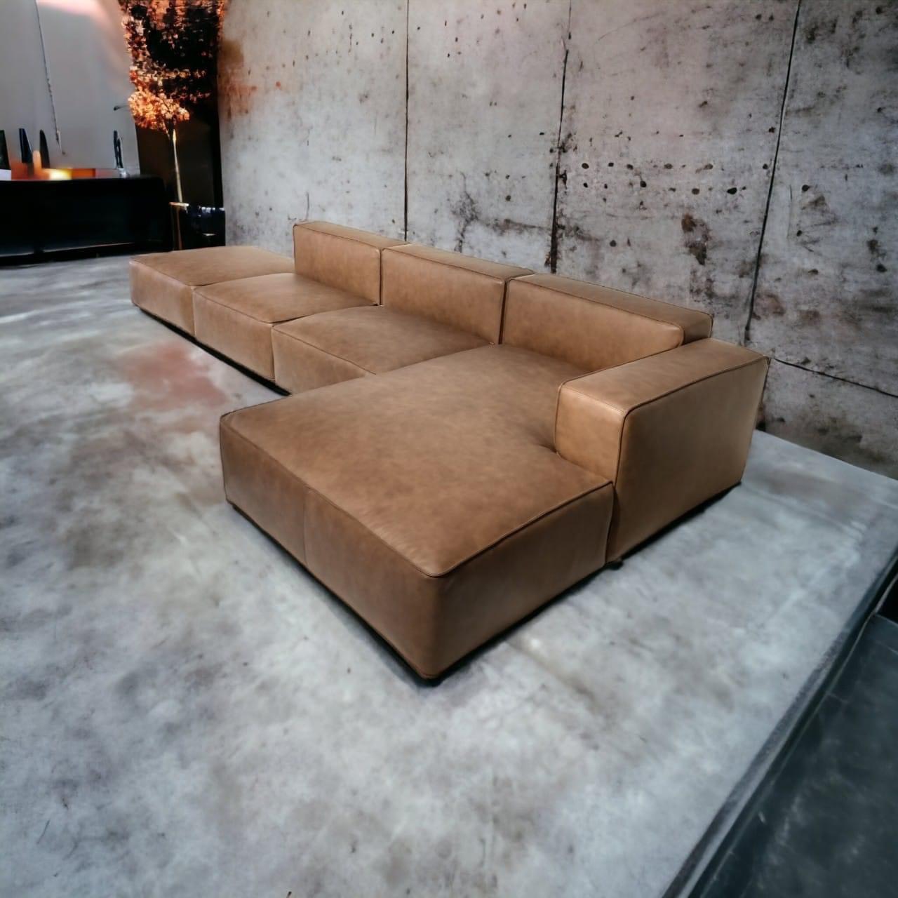 Sofa cao cấp màu gạch Juno Sofa 3m4 x 1m8