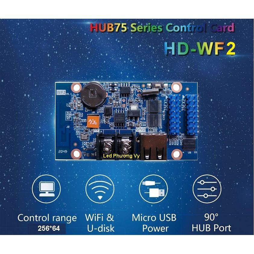 Card HD WF2 (USB, Wifi) điều khiển Led ma trận Full color - Thay thế card W60-75