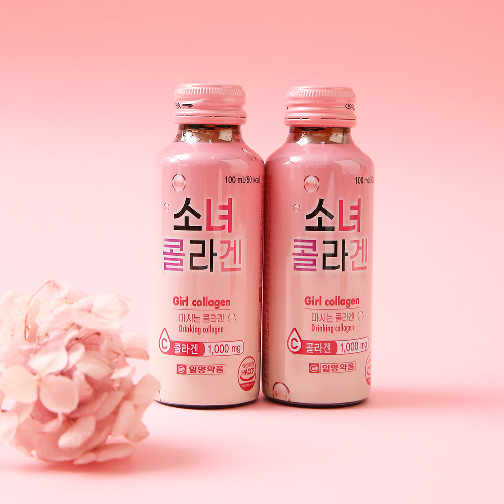 COMBO 30 CHAI - GIRL COLLAGEN - Nước uống bổ sung Collagen và Vitamin C Hàn Quốc Hương Táo ILYANG PHARM