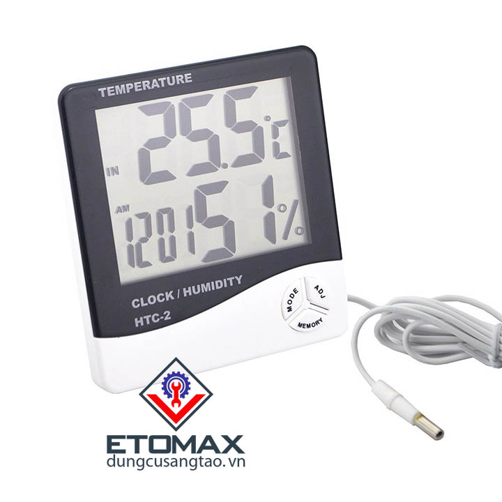 Máy đo độ ẩm nhiệt độ trong nhà và ngoài trời V2