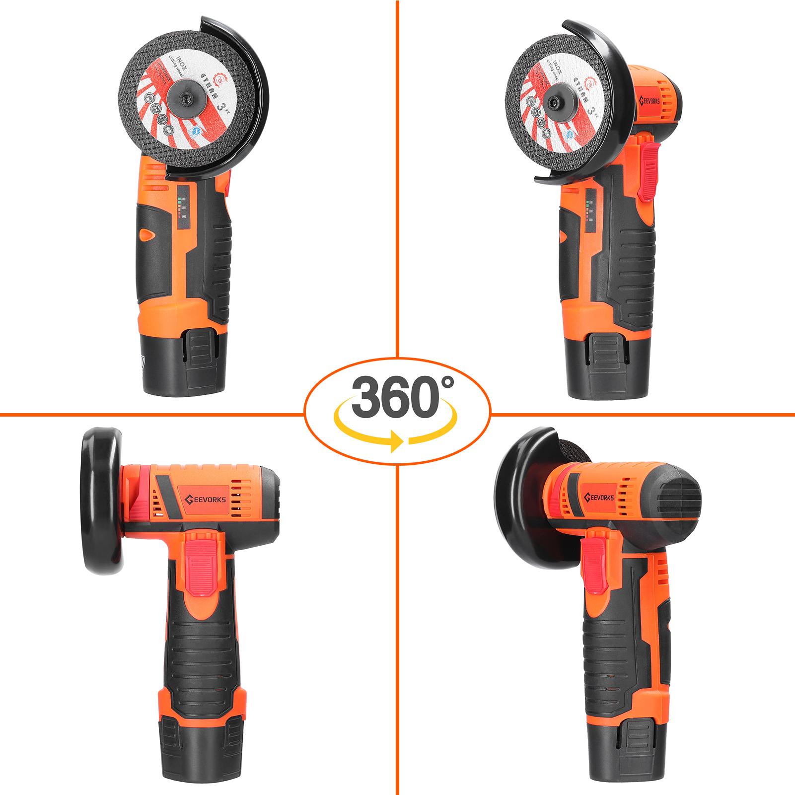 19500rpm Electric Grinding Tool Multifunctional Mini Grinder Handheld Cutter for Cutting Polishing Ceramic Tile Wood Stone Steel