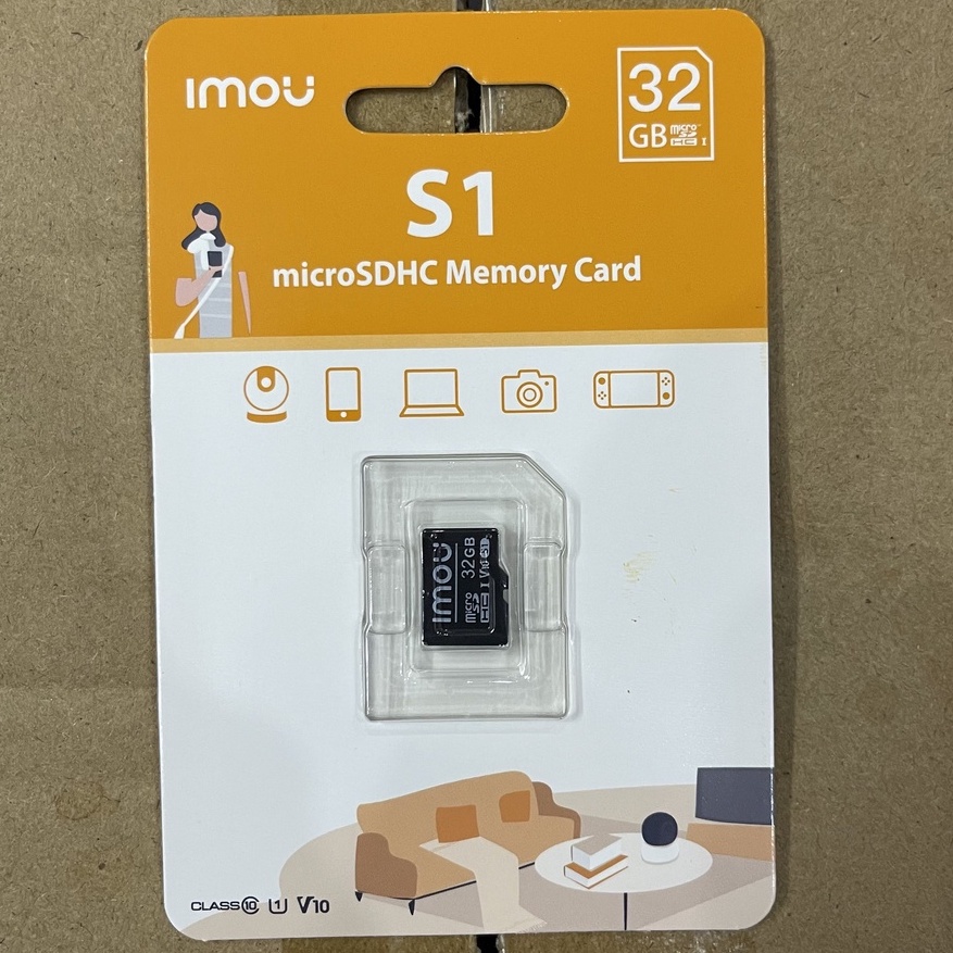 Thẻ Nhớ Camera IMOU Chuẩn Micro SD Dung Lượng 32GB/64GB Class 10 U1 Đốc Độ Cao Hàng Chính Hãng