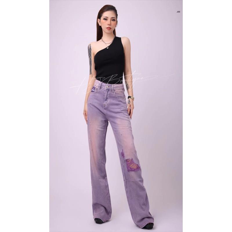 Quần Jeans tím phá cách -J66 - Tím