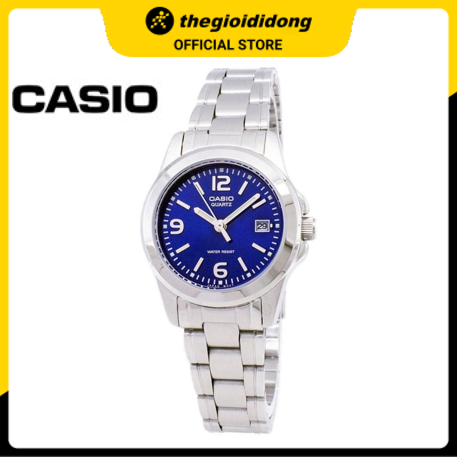 Đồng hồ Nữ Casio dây kim loại mặt kính cứng LTP-1215A-2ADF