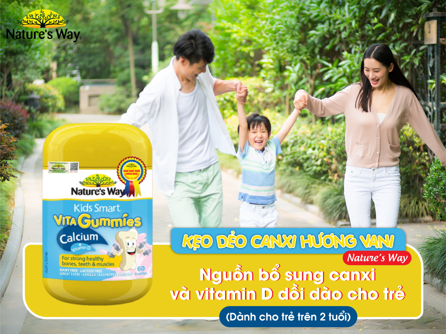 Vita gummies galcium vitamin d kẹo canxi cho bé