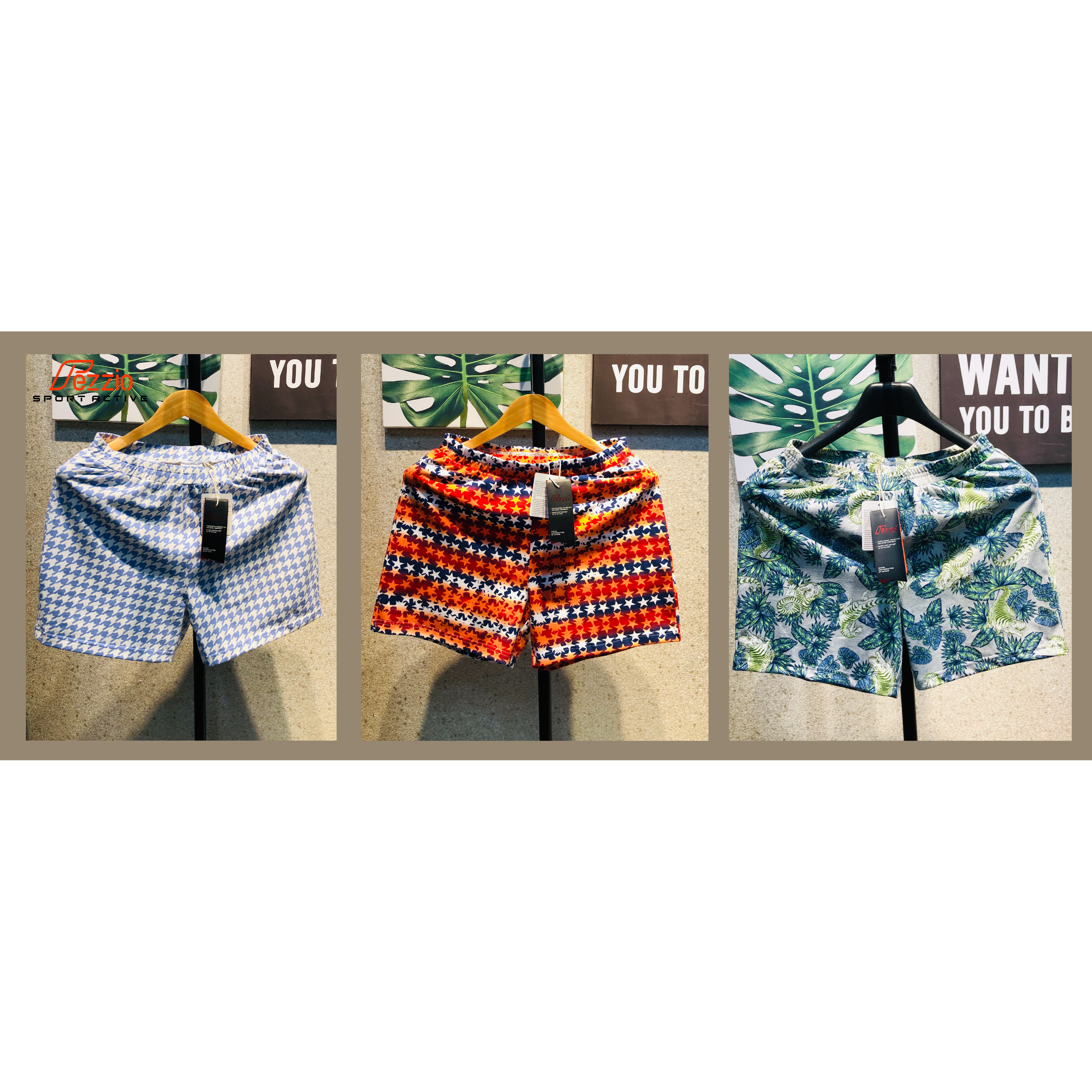 Combo 3 quần ngủ nam thun 100% cotton thương hiệu Fezzio