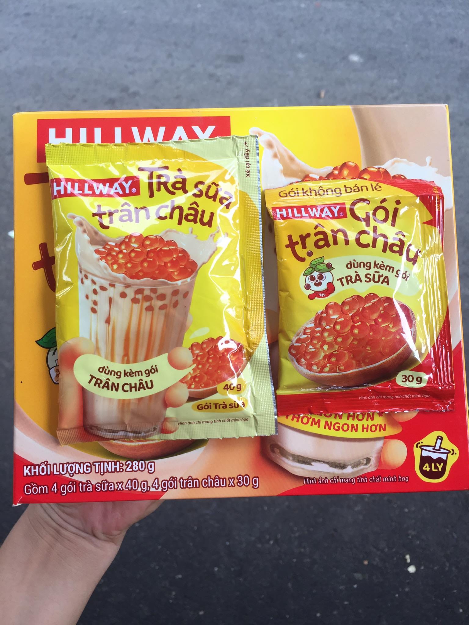 Trà Sữa Trân Châu Hoàng Kim Hillway 280g