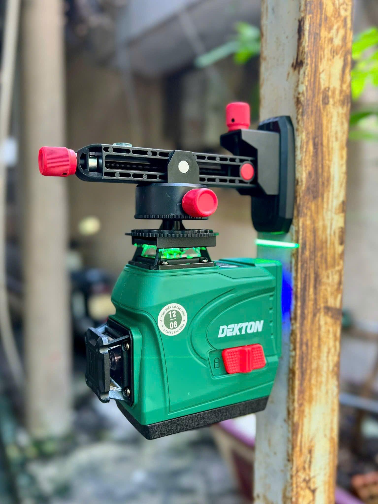 MÁY CÂN BẰNG LASER 12 TIA XANH 3D (REMOTE - 2 PIN 3.6AH) DK-LS1201 DEKTON - HÀNG CHÍNH HÃNG