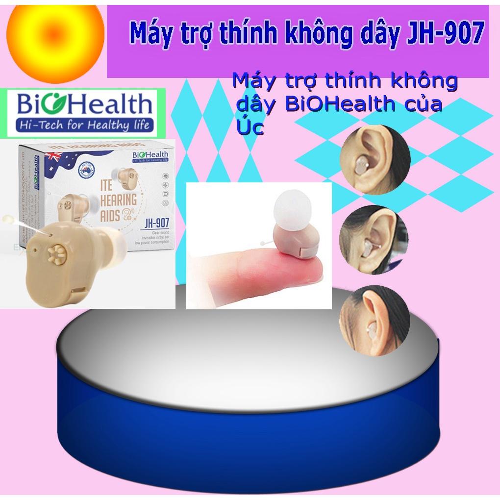 Máy Trợ Thính Đeo Tai Không Dây Biohealth JH-907 Nhét Vào Tai, Thương Hiệu Nổi Tiếng Của Úc