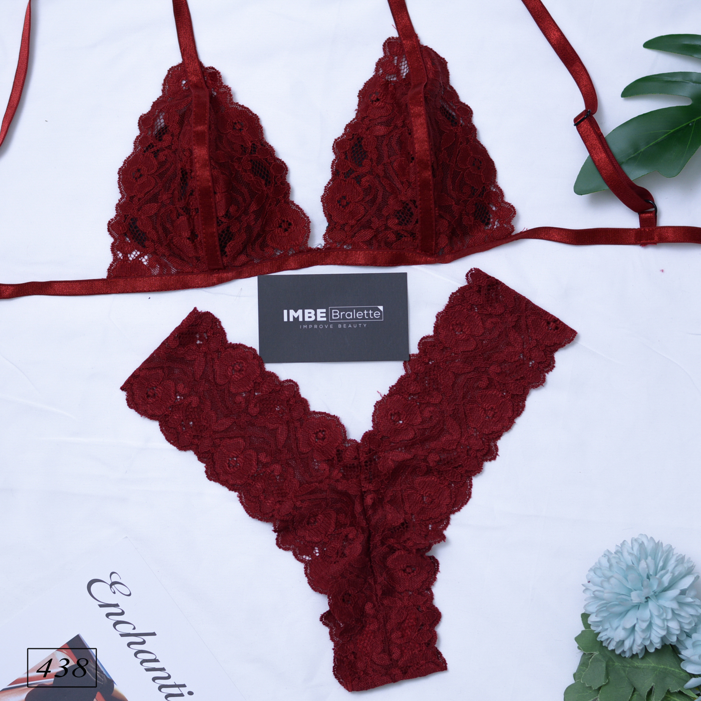 Bộ đồ lót nữ Sexy Bralette ren cao cấp R438