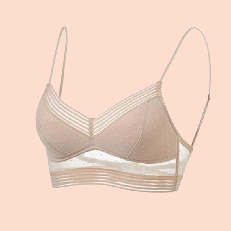 Áo bra họa tiết ren chấm bi Mahola MHL68
