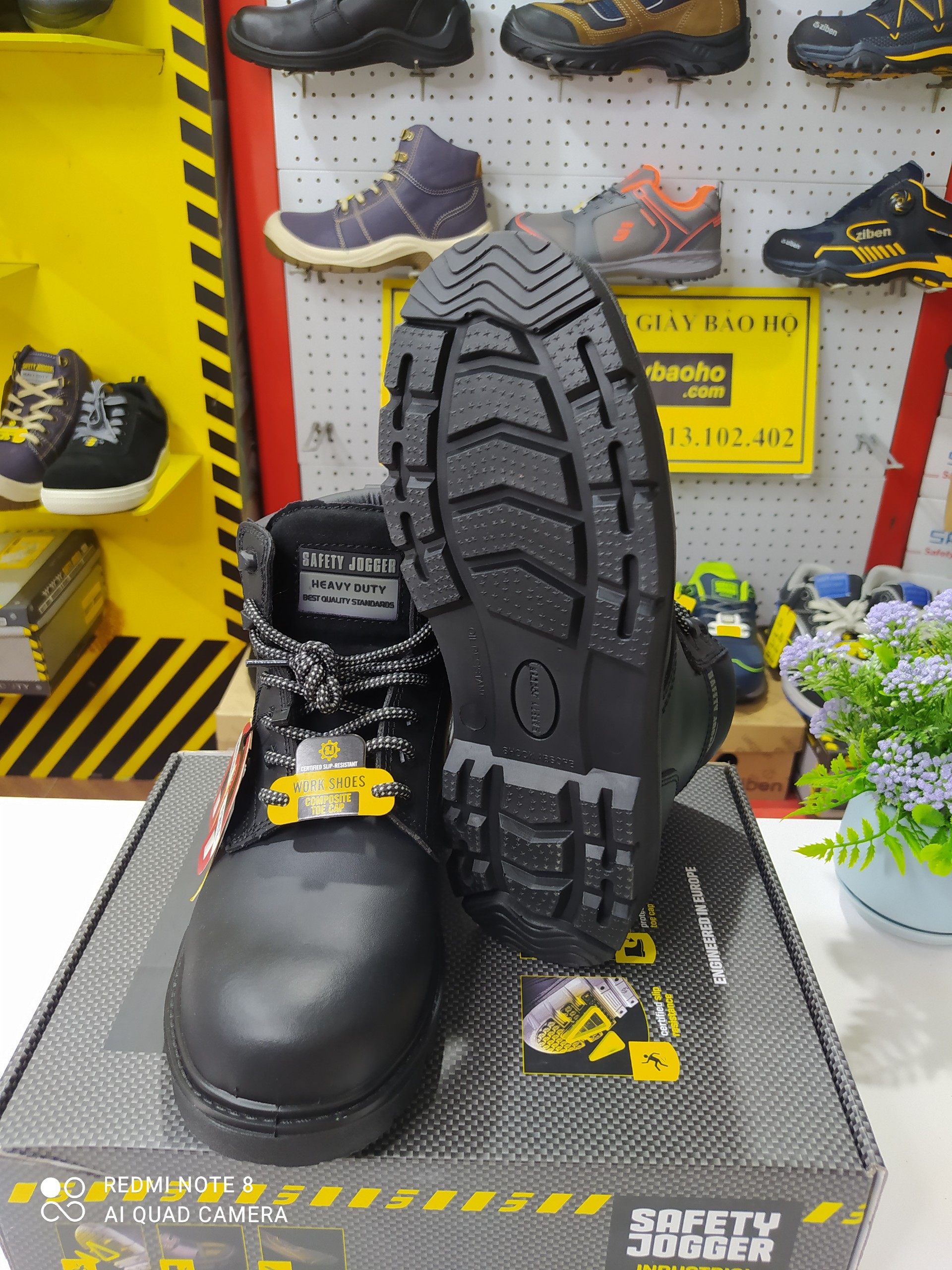 [HÀNG CHÍNH HÃNG] Giày Bảo Hộ Lao Động Safety Jogger X1100N, Da Chất Lượng Cao, Đế PU, Chống Đâm Xuyên, Va Đập Mạnh