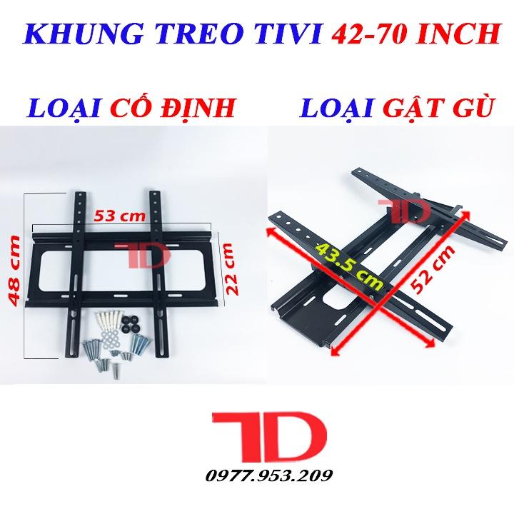 Khung treo TIVI cao cấp cố định và gật gù 42-70 inch