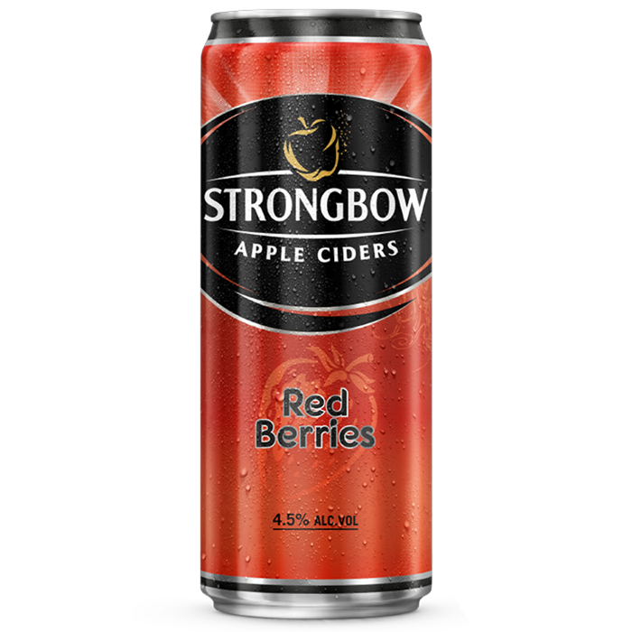 Lốc 6 Lon cao Strongbow vị Dâu đỏ (330ml x 6 Lon)