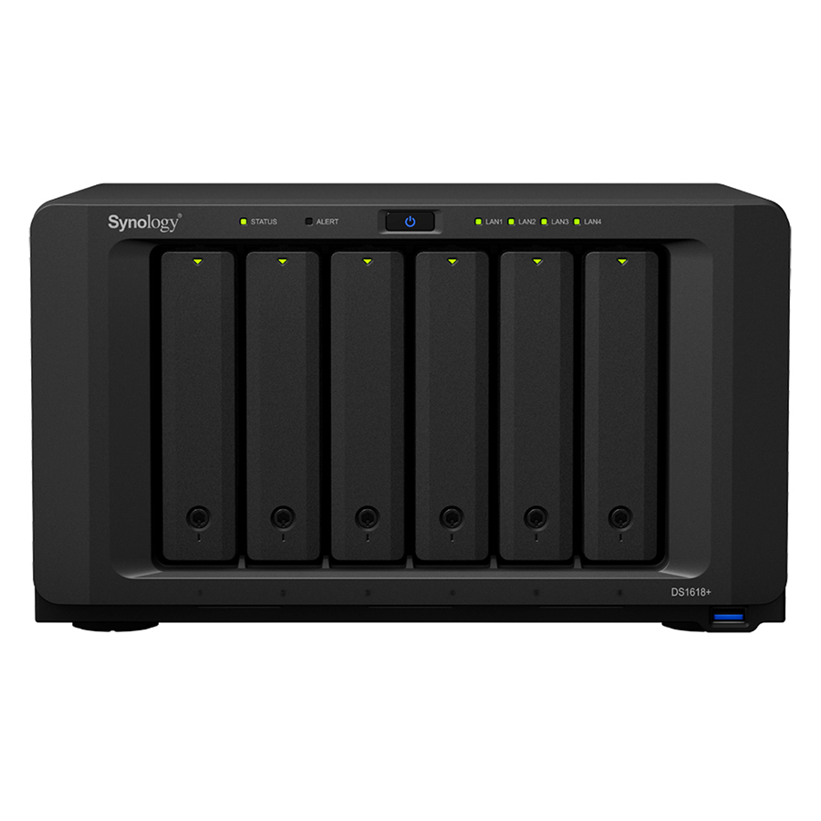 Ổ Cứng Mạng Synology NAS DS1618+ (Đen) - Hàng Chính Hãng