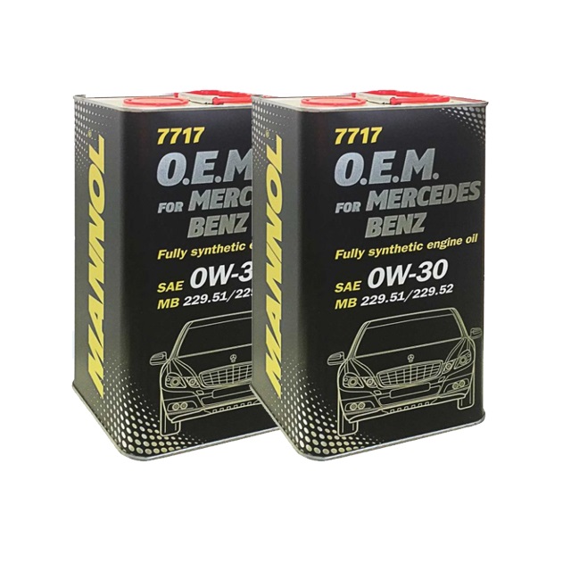 Nhớt MANNOL 7717 Chuyên Dùng Cho Xe Mercedes Benz SAE 0W-30 MB 229.51/ 229.52 API SN/CF ACEA C2/ C3 – 4 Lít