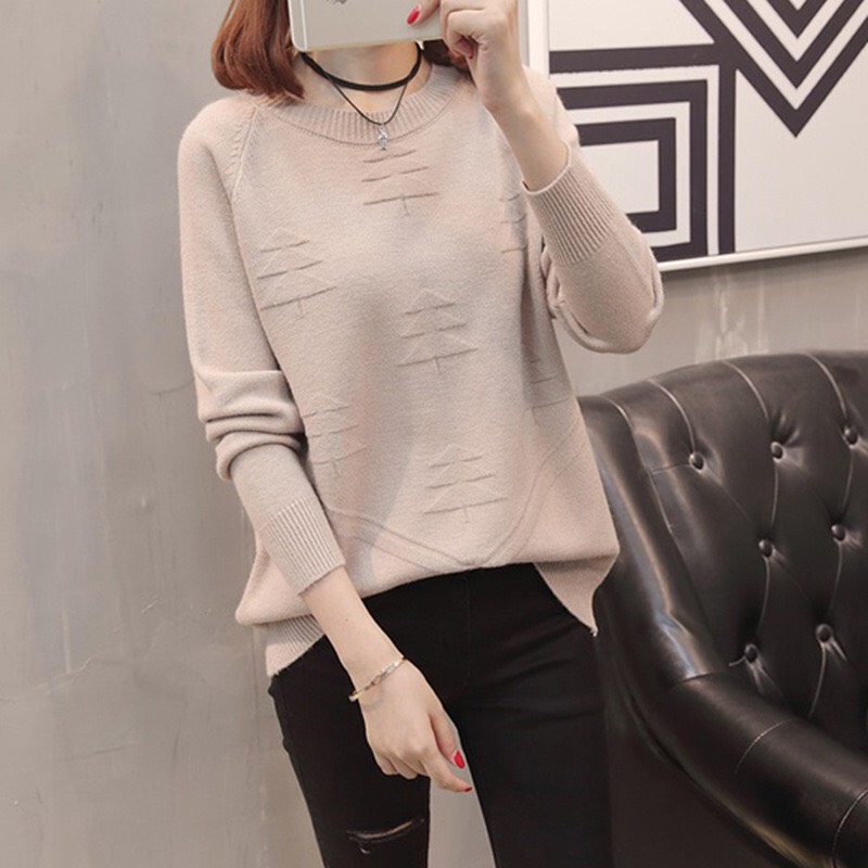 Áo len nữ phong cách Hàn Quốc chất len dày dặn, mềm mại