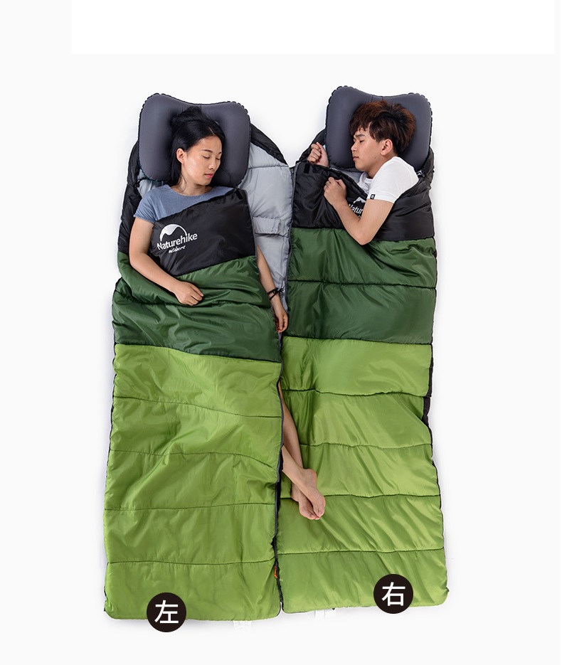 Túi ngủ cá nhân giữ ấm cao cấp NA-TU-RE-HI-KE, túi ngủ du lịch cắm trại ngoài trời, văn phòng U350