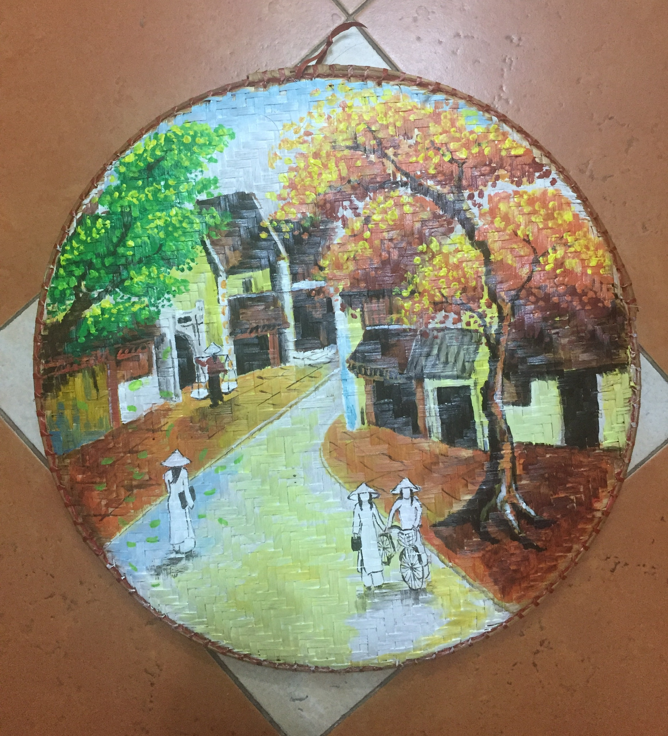 Mẹt vẽ tranh tháp rùa Hồ Gươm