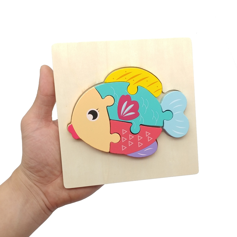 Tranh ghép gỗ nổi 3D, Ghép hình gỗ cho bé