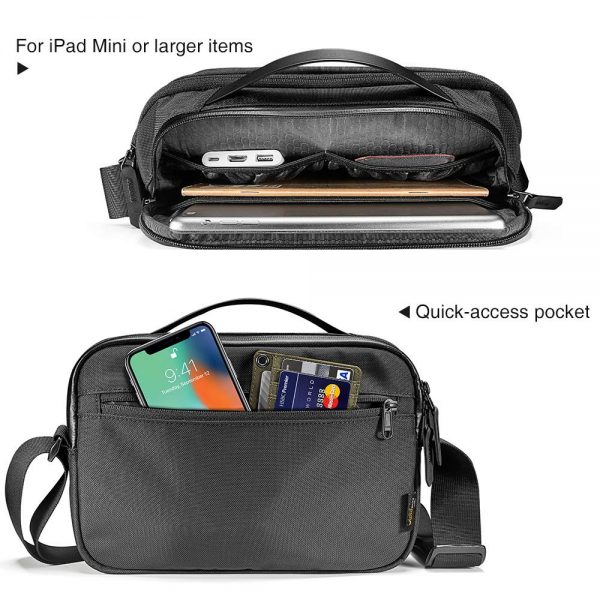 TÚI ĐEO ĐA NĂNG TOMTOC (USA) CROSSBODY FOR TECH ACCESSORIES - Hàng Chính Hãng