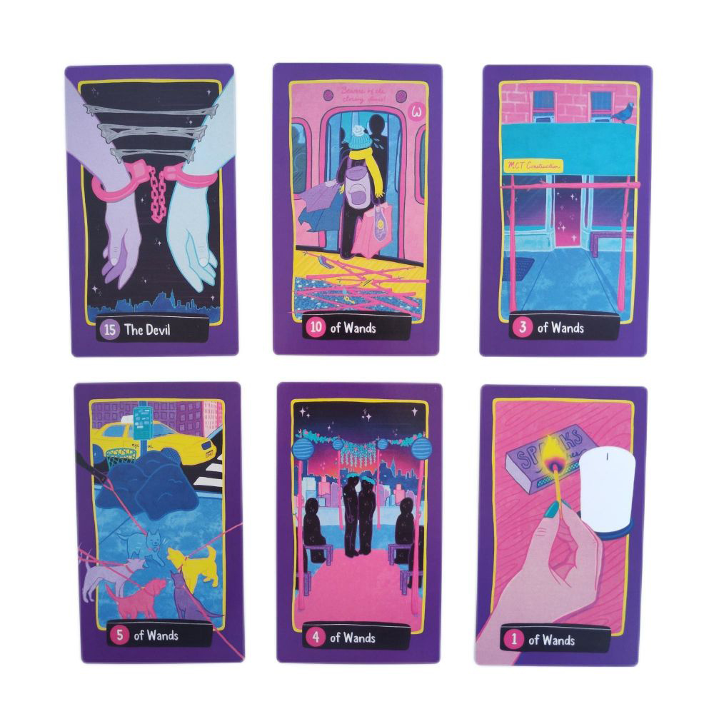 Bộ Bài Midnight City Tarot 78 Lá Bài 7x12 Cm Tặng Đá Thanh Tẩy
