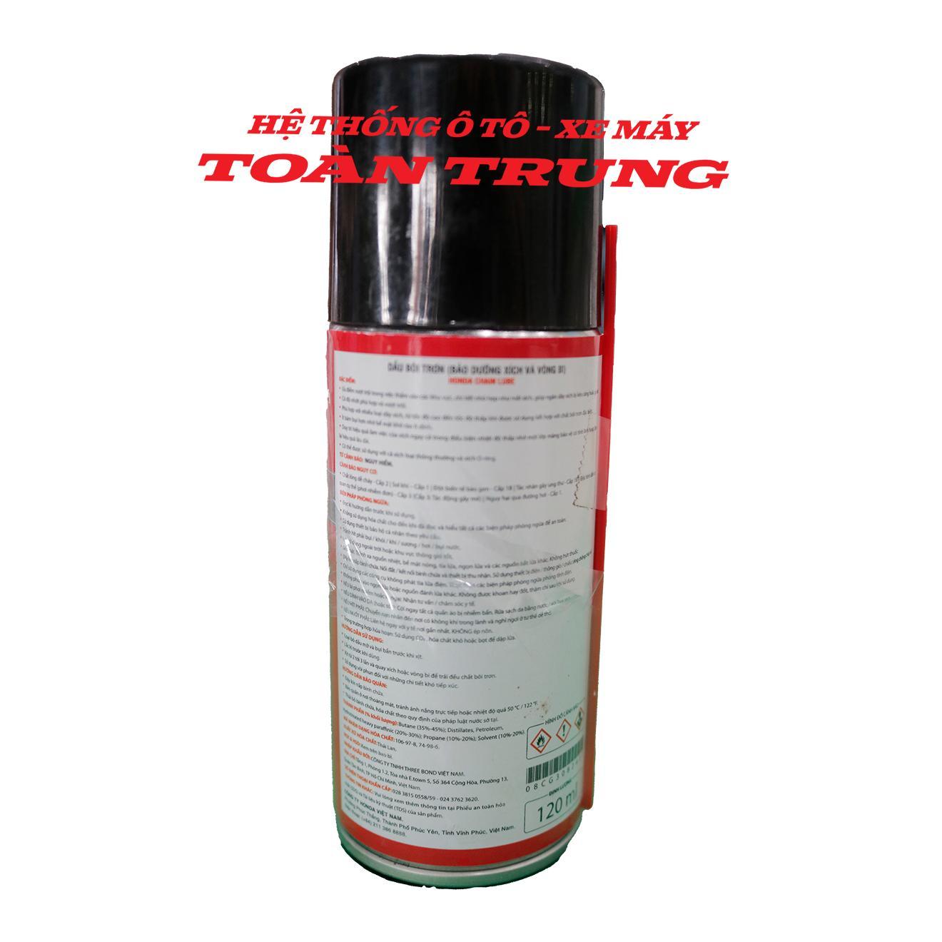 Dung dịch làm sạch, bôi trơn xích tải chính hãƞg Honda (120ml) &quot;08CG3082401&quot;