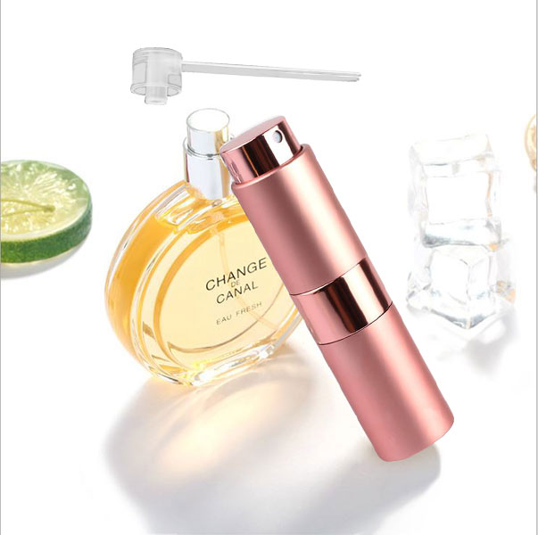 Lọ Ống Chiết Nước Hoa Du Lịch 15ml Dạng Son Xoay Kèm 2 Dụng Cụ Bơm