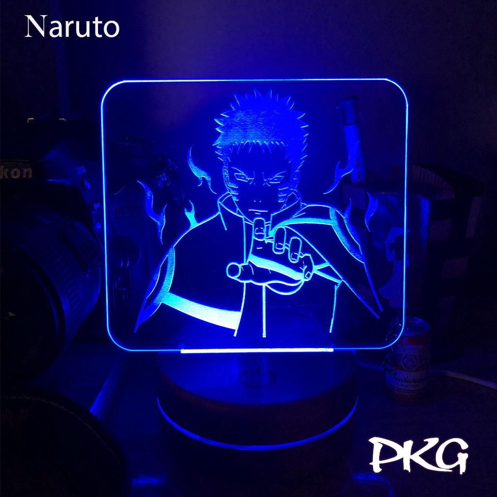 Đèn Ngủ Led 3D NARUTO nhân vật Anime phát sáng 16 màu cảm ứng có điều khiển từ xa