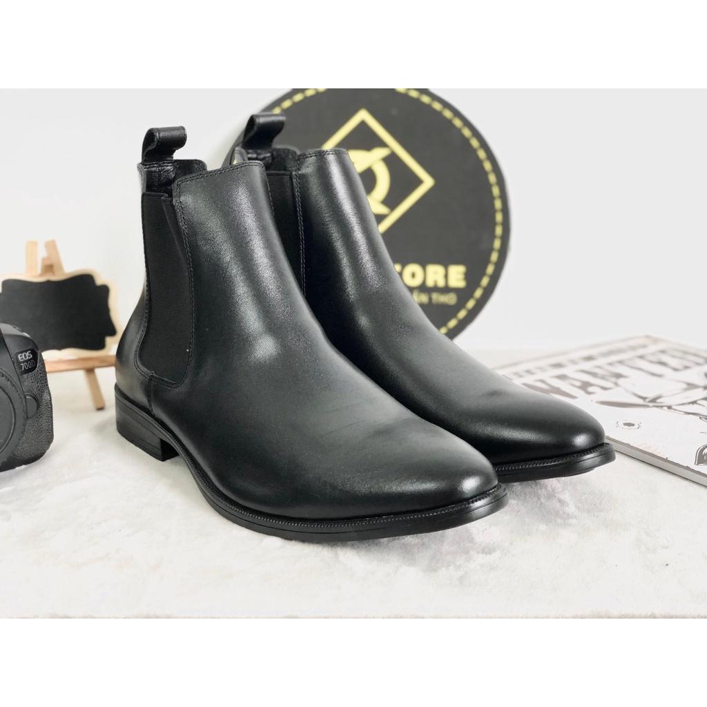 (Bảo hành 12 tháng) Chelsea boot da bò đế cao su đúc lịch lãm - Duky Store