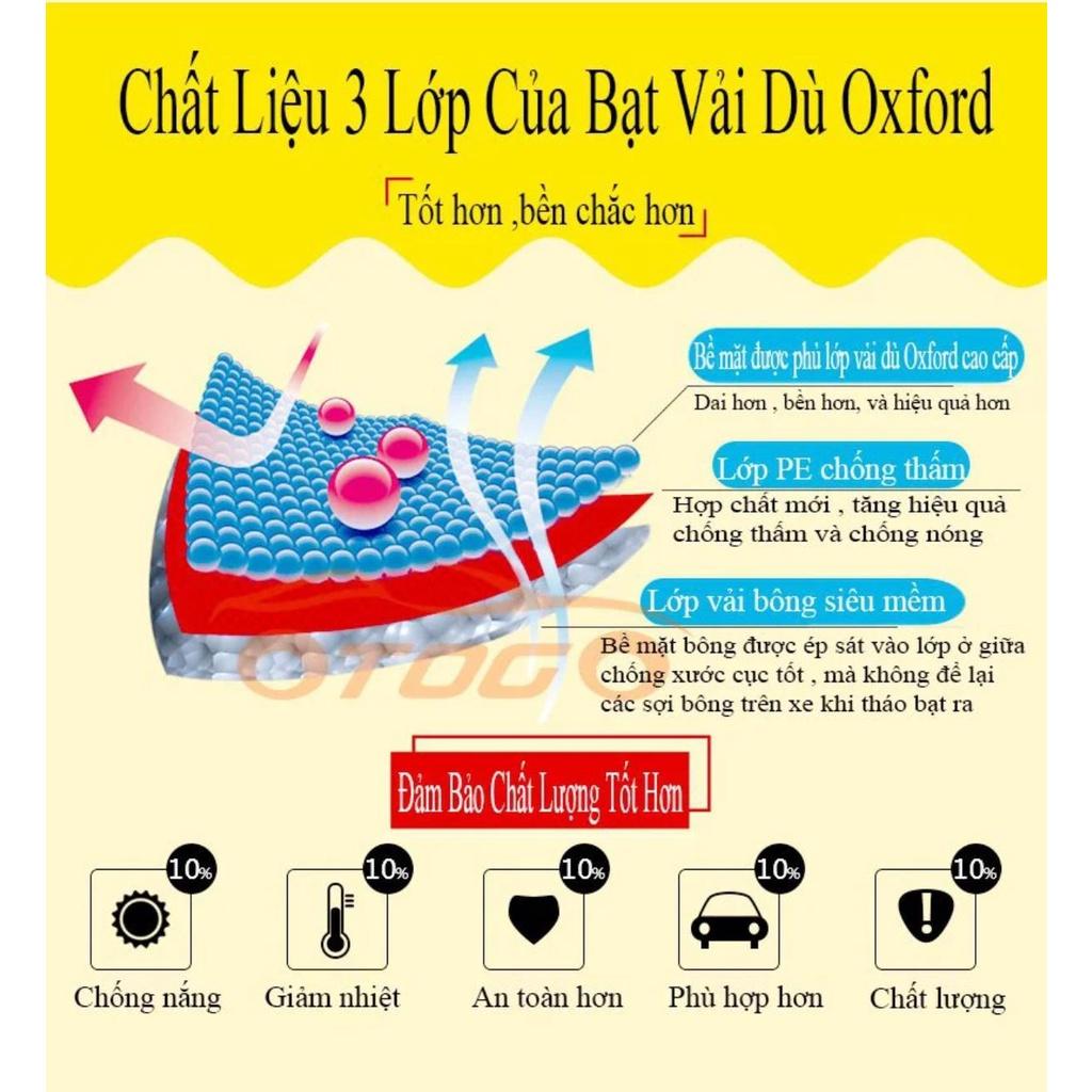 Bạt Phủ Xe Ô Tô KIA Forte - Bạt Phủ Ô Tô 5 Chỗ 3 Lớp Cao Cấp Chống Mưa, Chống Nắng, Chống Cháy