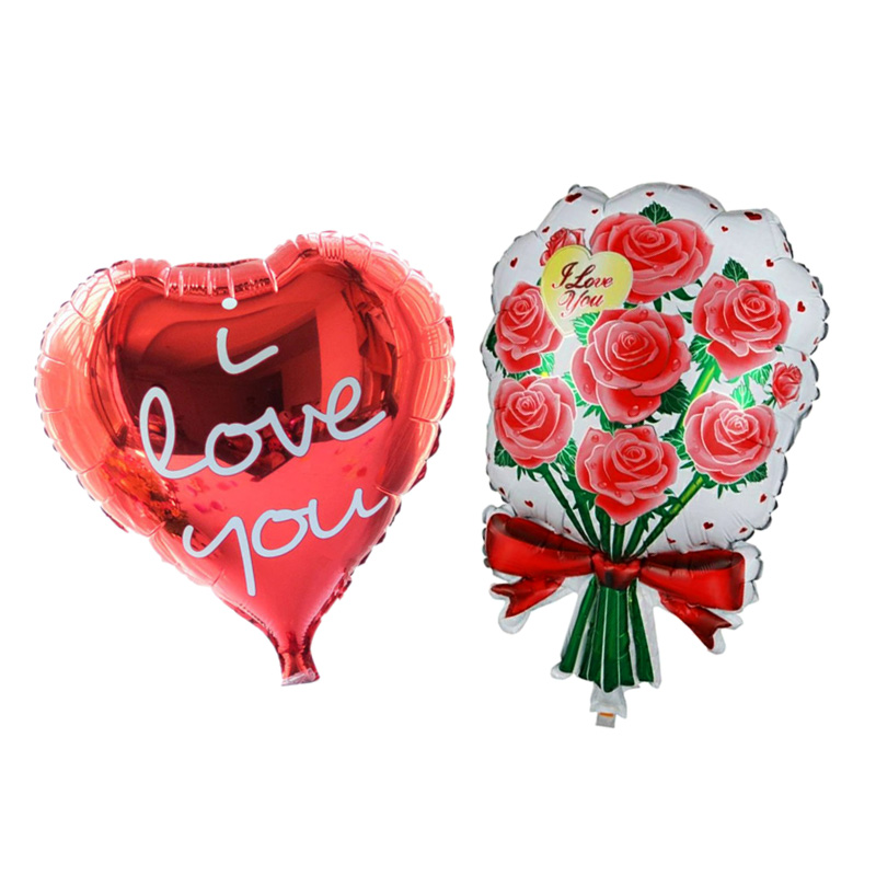 Combo 2 bong bóng trang trí I love You