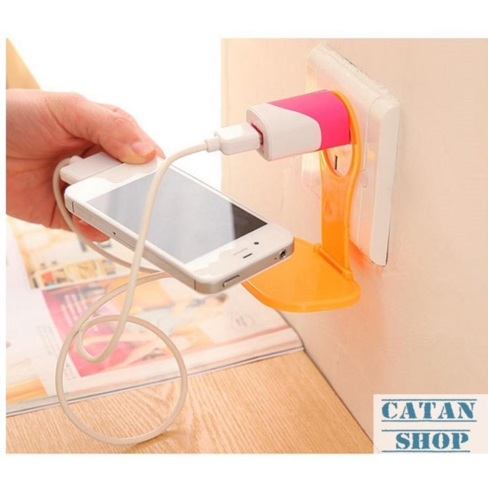 Bộ 5 miếng treo điện thoại khi sạc pin tiện dụng xinh xắn, tấm nhựa treo điện thoại, miếng giữ sạc GD41-MNTDT-5