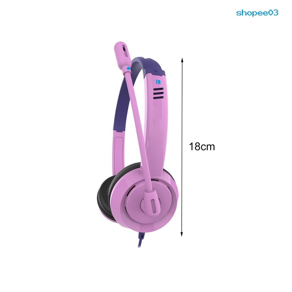 Danyin-DT326 Wired Headset Practical Noise Reduction Adjustable Headphone with Microphone for Students