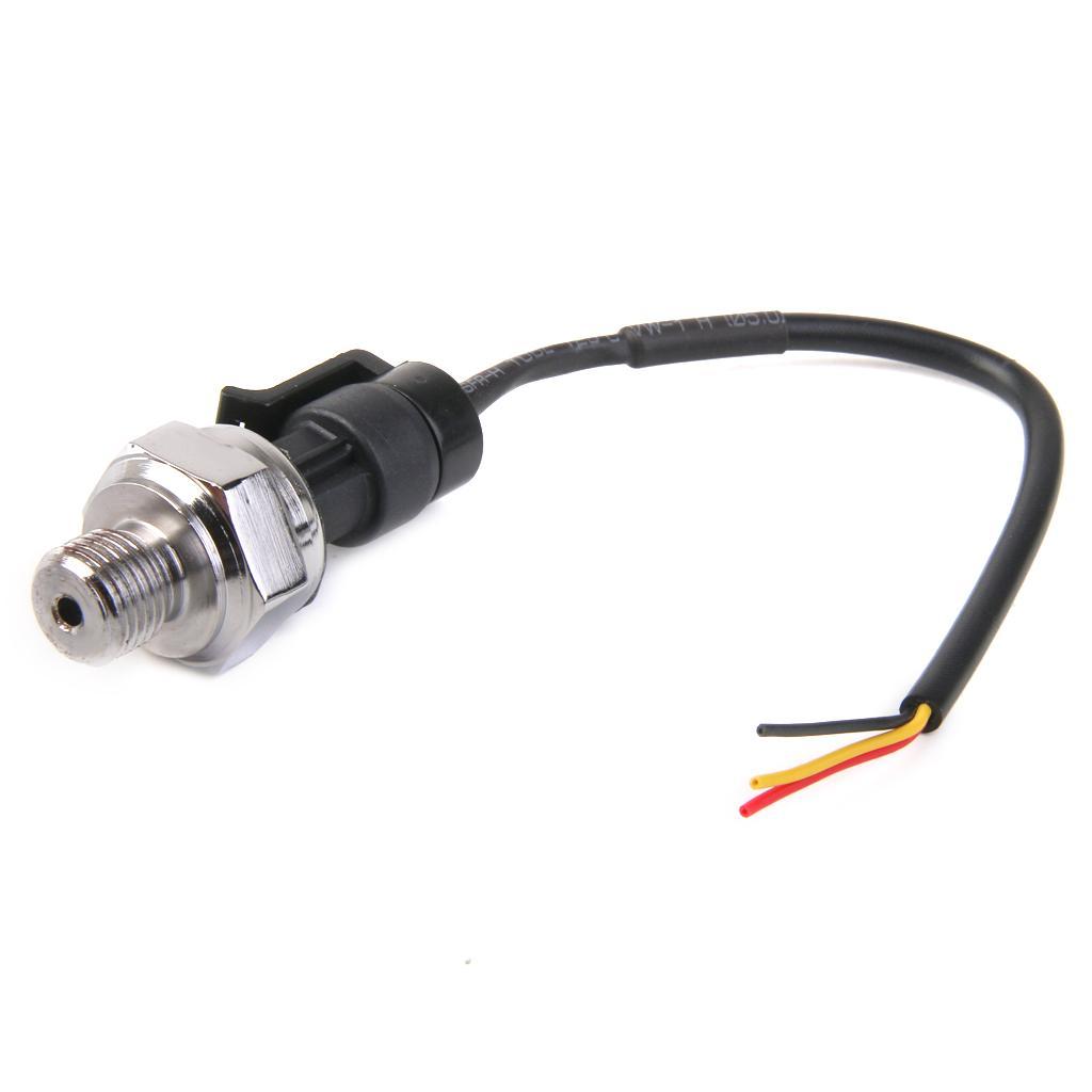 5V DC G1/4 Pressure Transducer Sensor 0-1.0MPa for Oil Fuel  Air