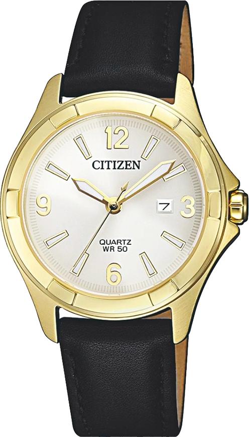 Đồng Hồ Nữ Citizen Dây Da EU6082-01A - Mặt Đen