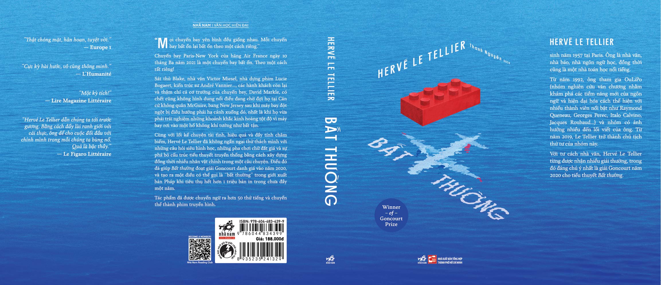 Sách - Bất thường (L’Anomalie) (Hervé Le Tellier) (Nhã Nam Official)