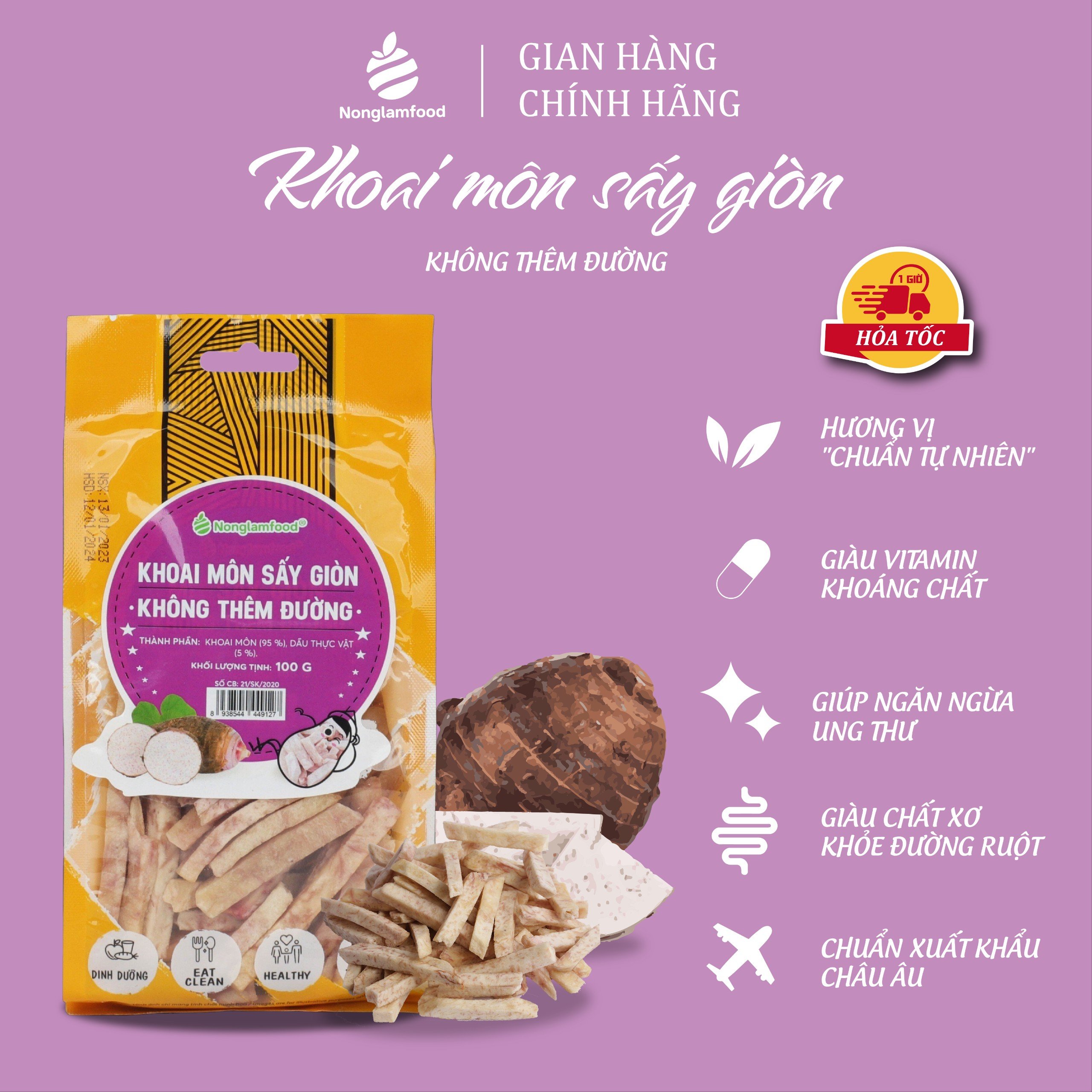 Combo Healthy Mix 3 túi ăn vặt dinh dưỡng Nonglamfood | Siêu tiện lợi tiết kiệm