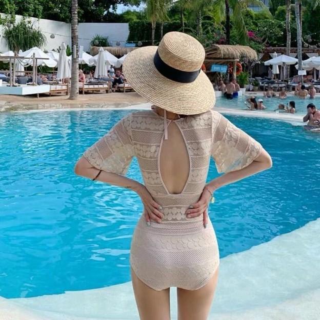 Bikini Áo Tắm Ren Trắng Hottrend 2021 Sang Chảnh Xịn Đẹp Sexy Che Khuyết Điểm