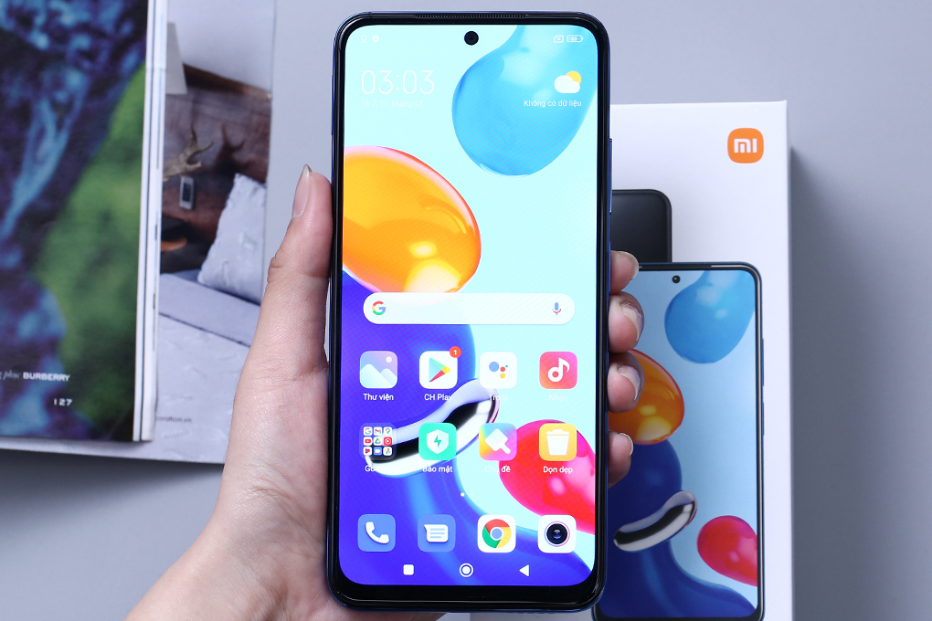 Điện thoại Xiaomi Redmi Note 11 (4GB/64GB) -  Xanh dương đậm - Hàng chính hãng