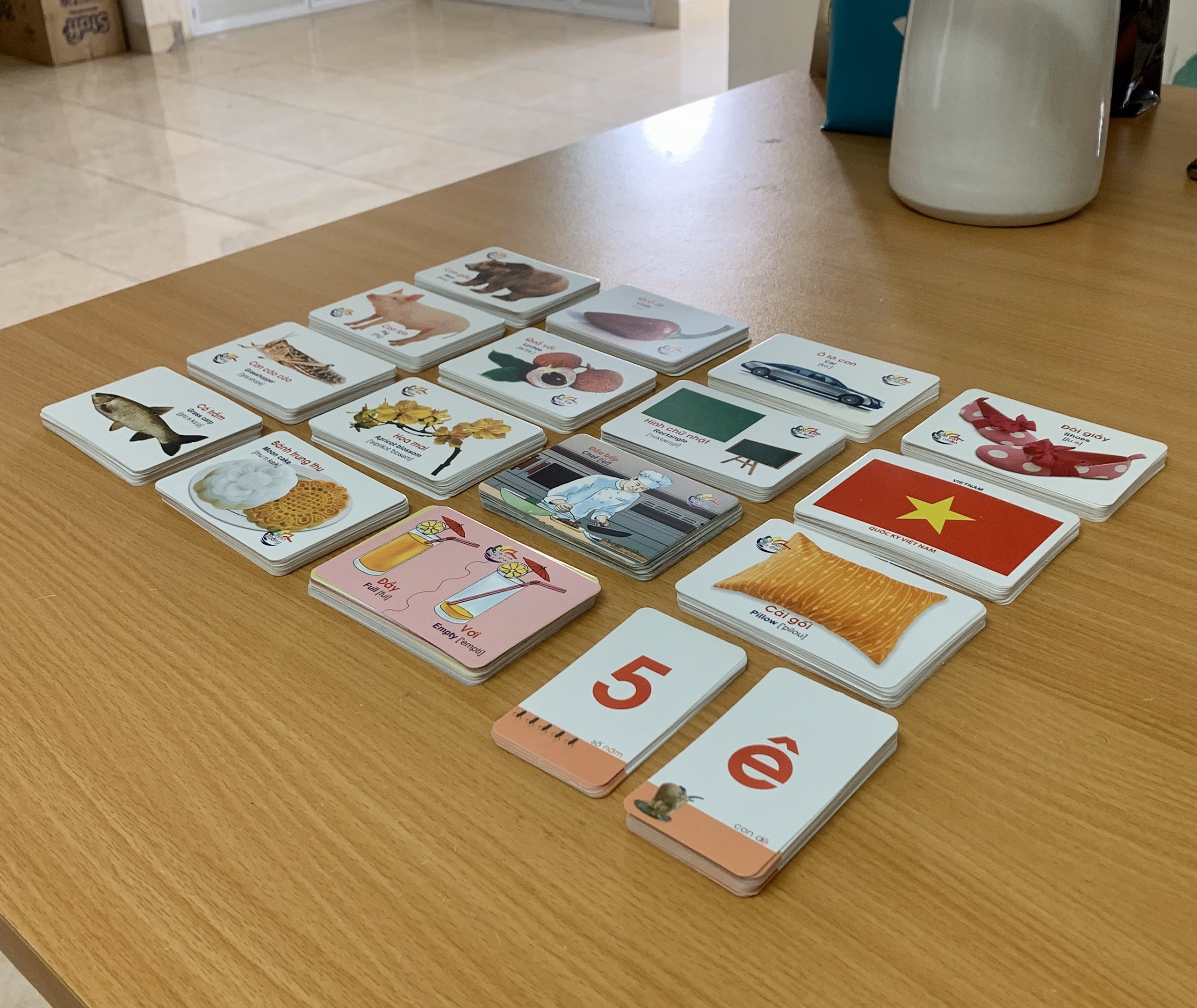 Bộ Thẻ Học Thông Minh thế giới xung quanh Flashcards Cho Bé bộ 416 Thẻ Học với 16 chủ đề