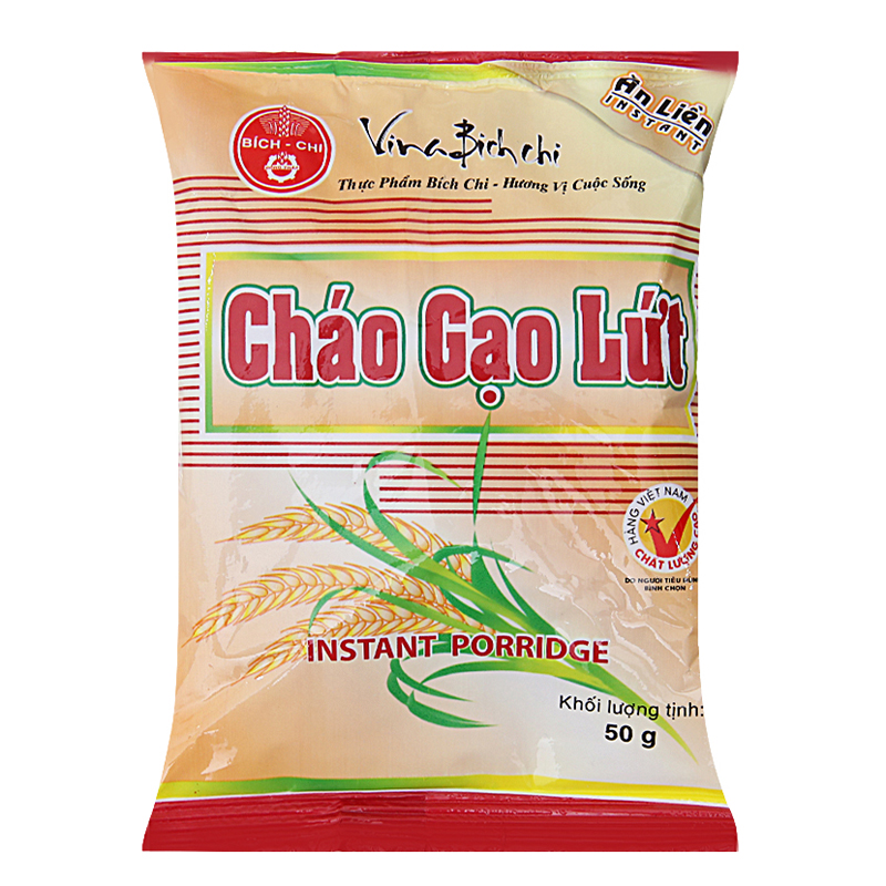 Thùng 50 Gói Cháo Gạo Lứt Bích Chi (50g/Gói)