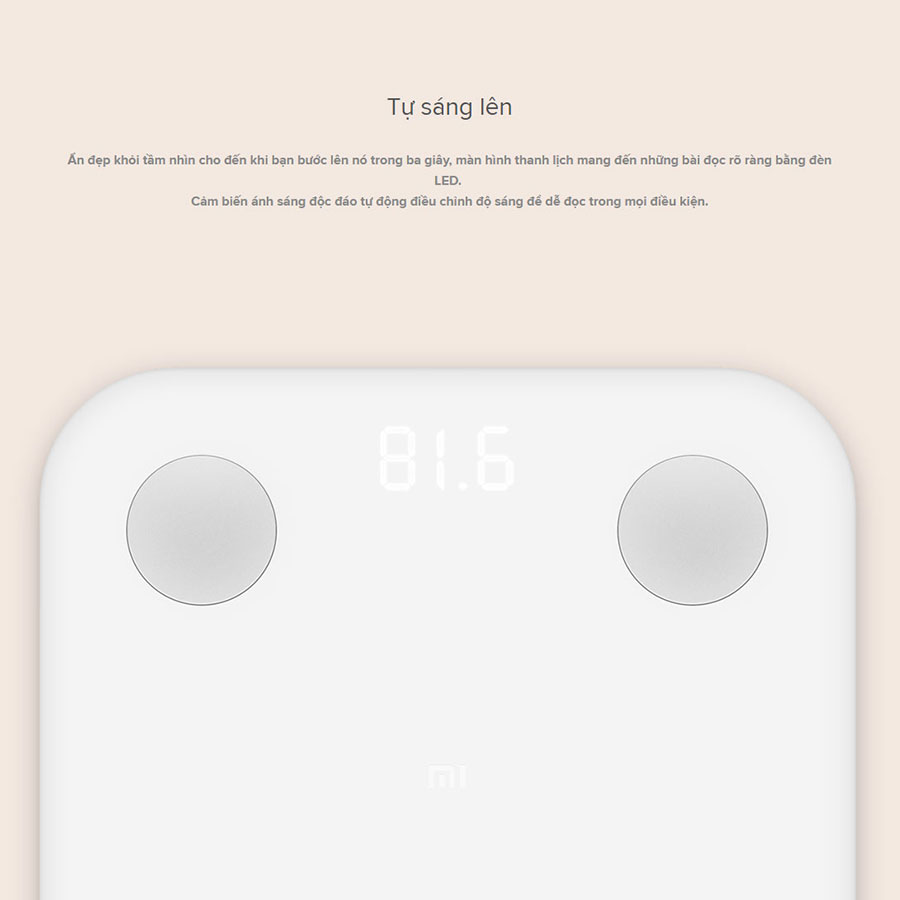 [Bản quốc tế] Cân điện tử thông minh Xiaomi Body Fat Scale 2 Universal (2019) - Hàng chính hãng